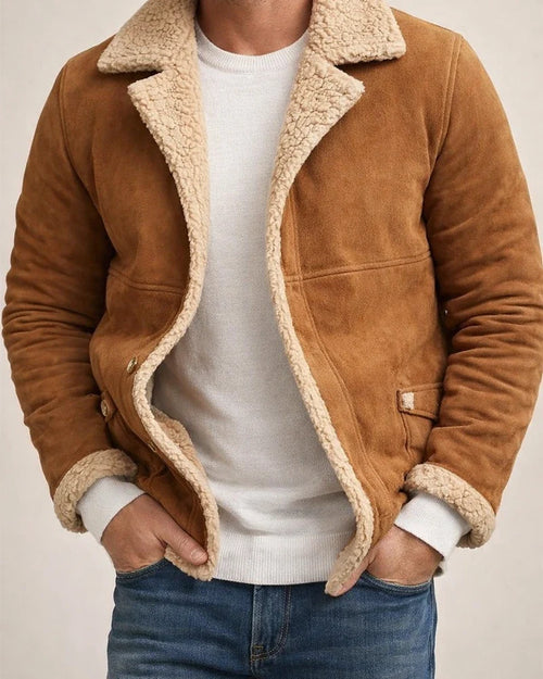 Leather Jacket Winter New Arrival Fashionable Men's Leather and Fur Lined Thickened Jacket | JRSEE:e0775650-821b-47fe-86c4-0a0e4a4f41d9