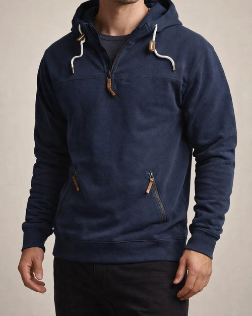 Light Mature Casual Hooded Pullover Long-sleeved Solid Color Sweater Men's Casual Sweater Youth Thickened Jacket Men | JRSEE:2953a3ac-593e-4ee7-bd72-60f79804f22e