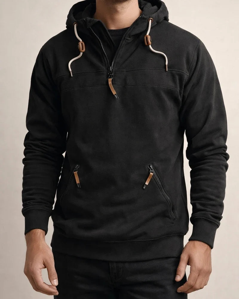 Light Mature Casual Hooded Pullover Long-sleeved Solid Color Sweater Men's Casual Sweater Youth Thickened Jacket Men | JRSEE:41eb45a4-3740-4516-b223-b8b0c3c0094d