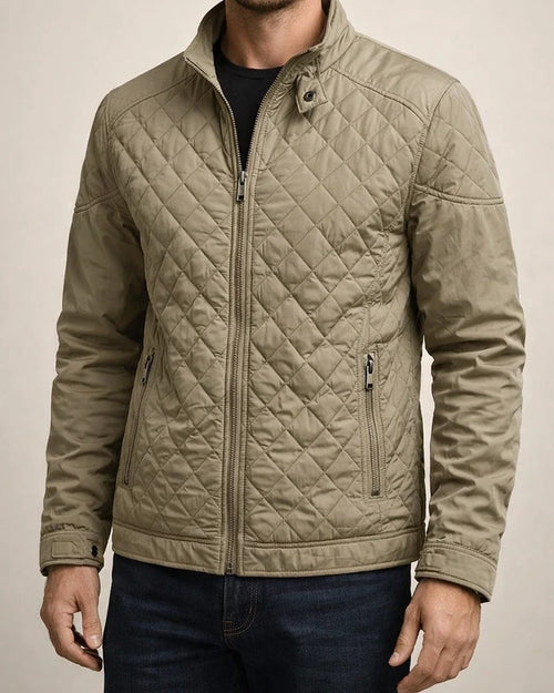 Lightweight Cotton Men's Fall/Winter Casual Diamond-Pattern Stand Collar Jacket Fashion Cotton Coat | JRSEE:068b2532-ad8c-4812-8320-3c68f0eb335f