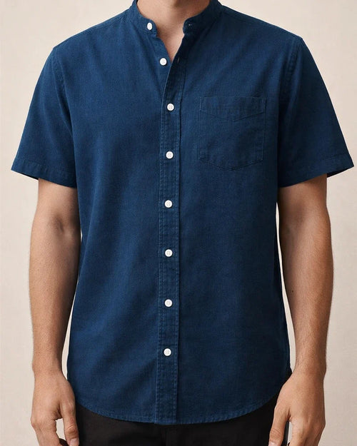 Linen Shirt Men Short-sleeved Shirt Loose Summer Men's Casual Cotton Linen Shirt | JRSEE:78e24af5-26dc-401d-9f47-47fc6e20b3fb