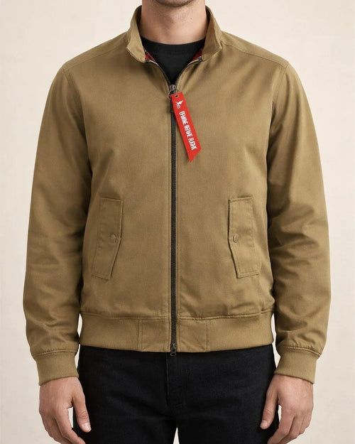 Long-sleeved Solid Color Wear Zipper Stand-up Collar Thin Couples Slim Jacket Men's Coat Casual Men's Outerwear Aviator Jacket | JRSEE:4dcf5e90-51e4-47bc-9613-d94c06492976