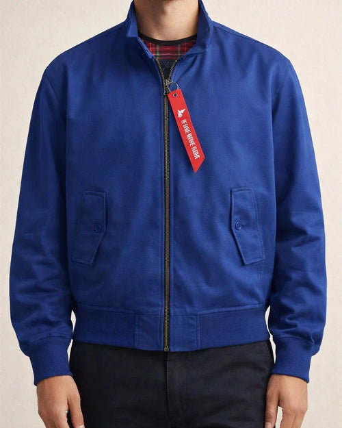 Long-sleeved Solid Color Wear Zipper Stand-up Collar Thin Couples Slim Jacket Men's Coat Casual Men's Outerwear Aviator Jacket | JRSEE:605439bb-461f-41a6-9698-28dcb6ca14bd