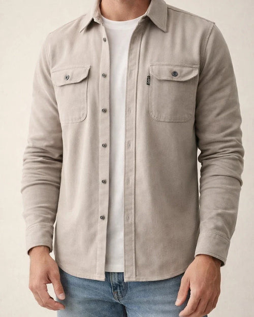 Long-sleeved Thickened Casual Men's Youth Men's Lapel Slim Shirt Navy Light Apricot Lake Blue S-XXXL | JRSEE:adf00033-2838-4dd8-b2c5-bb1bf5b61b80