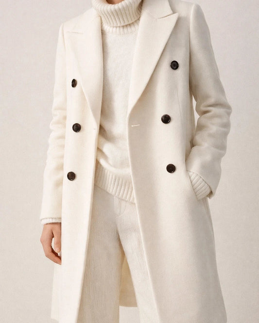 Long sleeved wool coat | JRSEE:7e9d0efa-1952-4ff9-9c74-8908356f1b7f