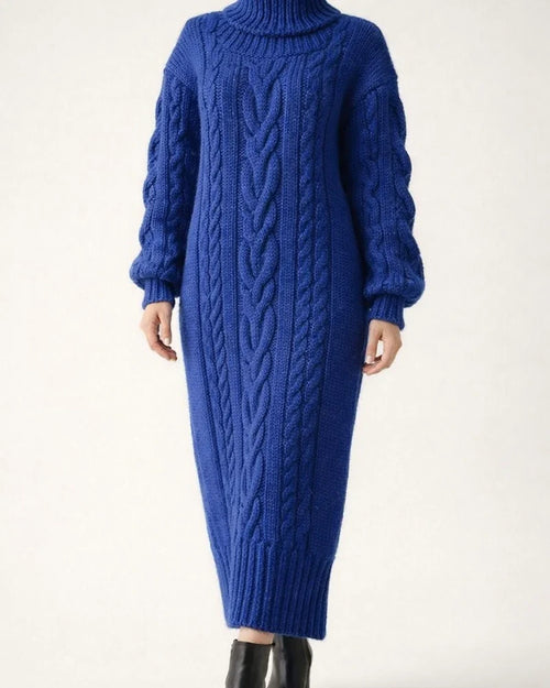 Long Sleeves Solid Knitted Shift Sweater Dress | JRSEE:f46cf027-2b35-441f-9edf-e5e8ea7d4f4c