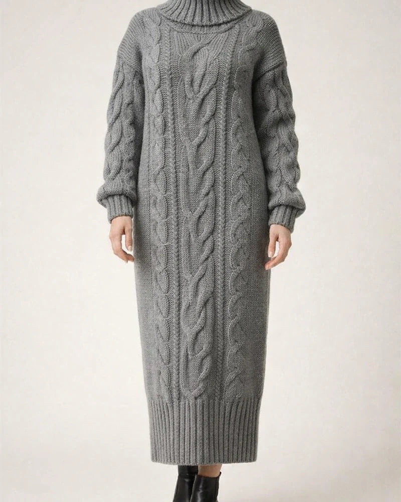 Long Sleeves Solid Knitted Shift Sweater Dress | JRSEE:969e2691-f406-496a-abdf-2eb3e815c1b1