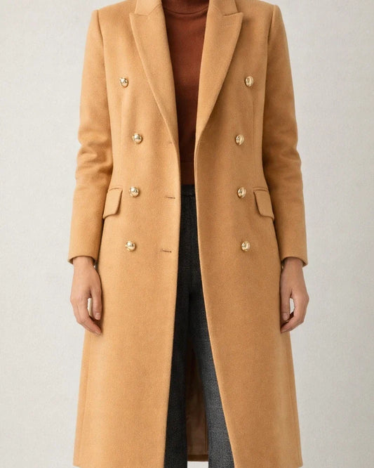 Long Woolen Coat In Autumn and Winter | JRSEE:48d95750-f486-4683-b16e-1cdc4cb8bc99