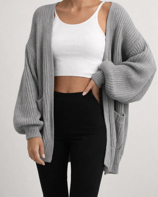 Loose-colored Long Cardigan In European and American Sweaters | JRSEE:c5713baa-8686-4f79-9dae-42863c3fa9ff
