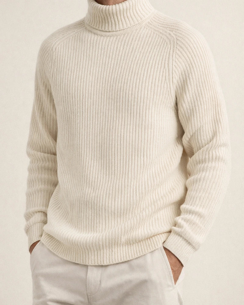 Loose Large Size Men's High Neck Pullover Thickened Bottom Shirt Warm Long-sleeved Ribbed Bottom Hem Knit Shirt Tops | JRSEE:cb7433ce-5a37-4ff2-9866-920d35224e3e