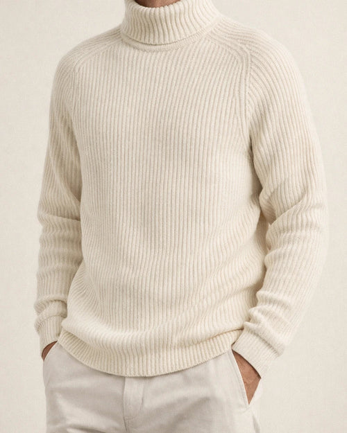 Loose Large Size Men's High Neck Pullover Thickened Bottom Shirt Warm Long-sleeved Ribbed Bottom Hem Knit Shirt Tops | JRSEE:cb7433ce-5a37-4ff2-9866-920d35224e3e