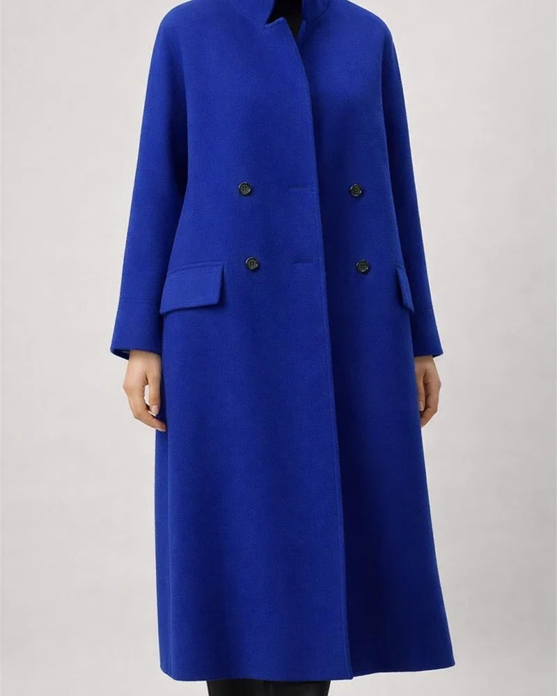 Loose Winter and Autumn Women's Tweed Solid Color Coat Warm Long Temperament Coat | JRSEE:dda4378c-3628-427a-9d7b-4c98459c4386