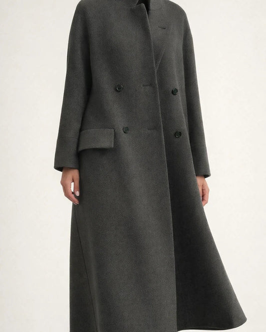 Loose Winter and Autumn Women's Tweed Solid Color Coat Warm Long Temperament Coat | JRSEE:b4dba230-d232-48d1-91bc-9f8e583ca55a