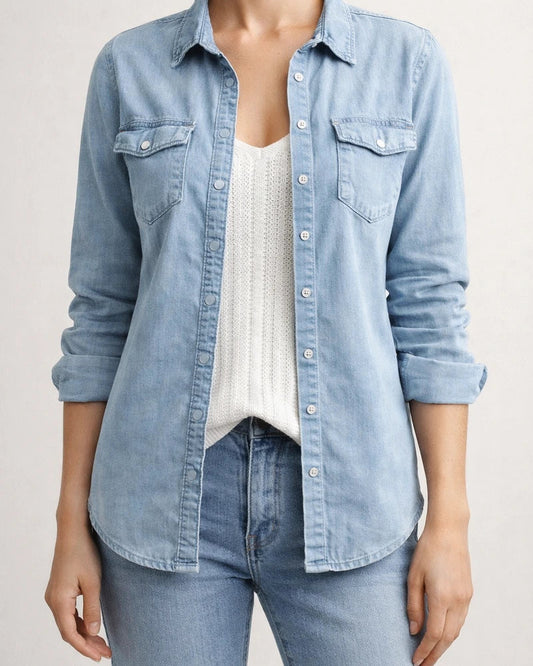Medium Length Denim Jacket for Women | JRSEE:6ed4cc38-7cc6-4190-a3d4-26bb4bfb301c