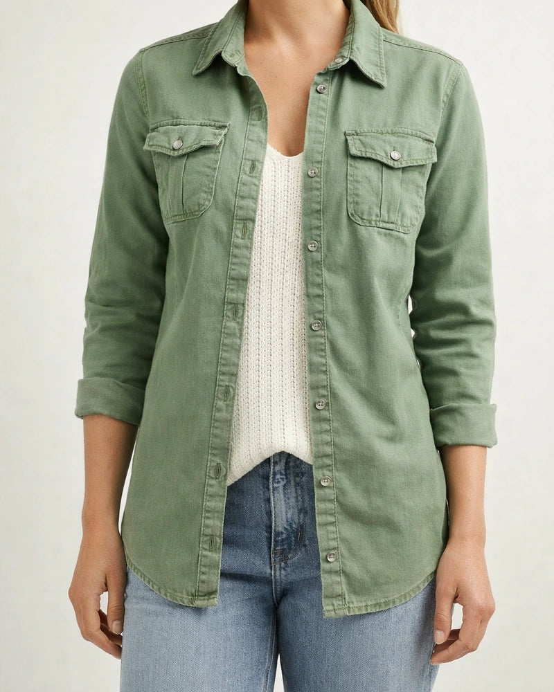 Medium Length Denim Jacket for Women | JRSEE:d517c4e0-deeb-43bc-8acf-6278a65d8060