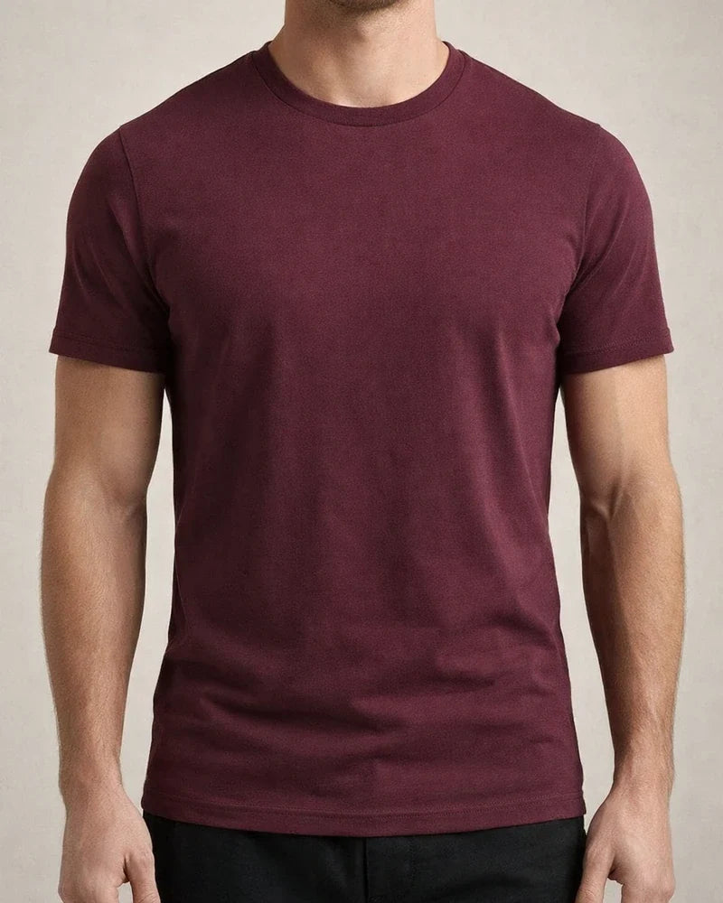 Men Muscle Tee T Shirt Stretch Short Sleeve Crew Neck Bodybuilding Workout Basic Daily Tops Navy White Wine Red | JRSEE:fa8a1d33-b198-4105-9d69-2546513c7d52