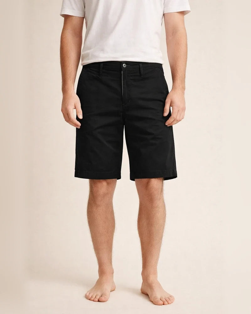 Men's 100% Cotton Shorts Business Casual Loose Fit Plus Size Cropped Pants | JRSEE:ec948779-e94f-4a0c-a573-859e604413d4