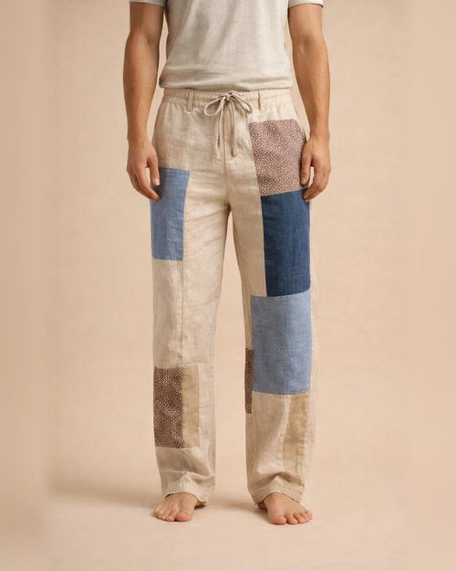 Men's 3D Digital Print American-Style Patch-Decorated Loose-Fit Straight-Leg Casual Drawstring Pants | JRSEE:fc3420cd-67b0-420a-b80e-a78f65a1d134
