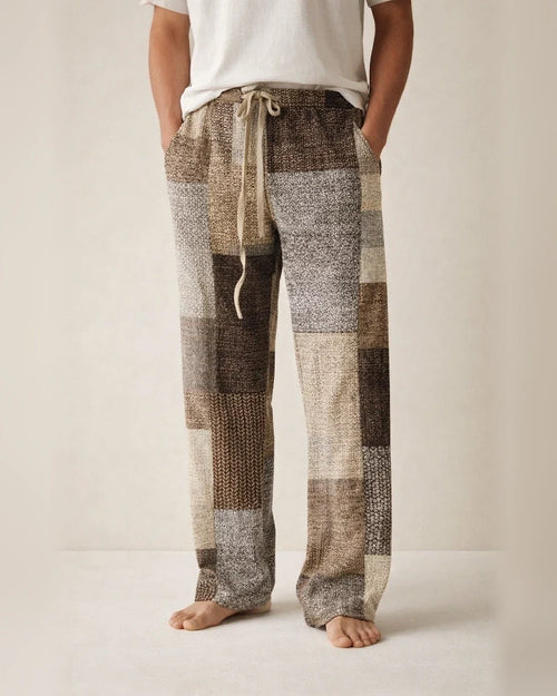 Men's 3D Digital Print American-Style Patch-Decorated Loose-Fit Straight-Leg Casual Drawstring Pants | JRSEE:d6b00c1f-64ba-49c0-b4e4-7648be993995