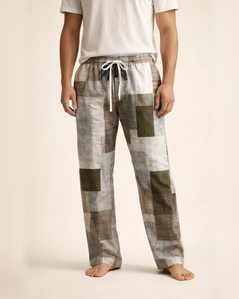 Men's 3D Digital Print American-Style Patch-Decorated Loose-Fit Straight-Leg Casual Drawstring Pants | JRSEE:5a6828ce-0ab7-4d7d-8679-8ecd21c1842f