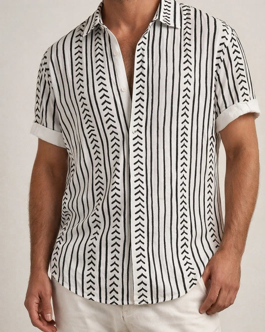Men's 3D Printing Summer Men's Casual Vacation Loose Short-sleeved Shirt | JRSEE:e6934842-f218-44b8-ac78-680dcc942d07