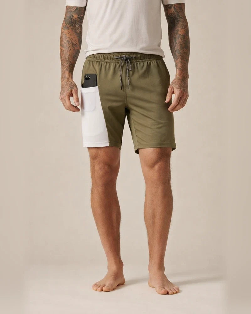 Men's Active Shorts Running Shorts Casual Shorts Drawstring Elastic Waist With Compression Liner Breathable Quick Dry Short Running Weekend Gym Athleisure Yellow camouflage Green Stretchy | JRSEE:7b5d5f44-4825-4adb-b86b-9a9408e49dc7