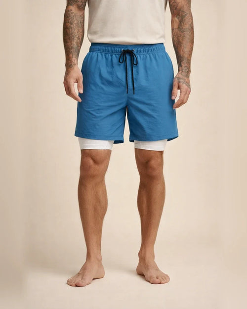 Men's Active Shorts Running Shorts Casual Shorts Drawstring Elastic Waist With Compression Liner Breathable Quick Dry Short Running Weekend Gym Athleisure Yellow camouflage Green Stretchy | JRSEE:fc8afb38-72c8-489a-90d5-e9d29805f83d