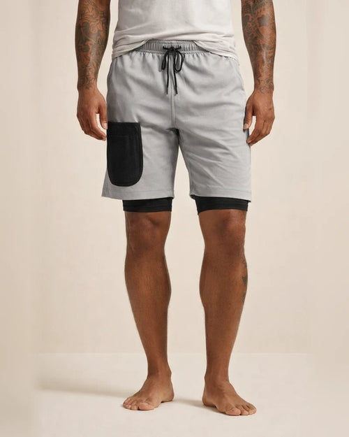 Men's Active Shorts Running Shorts Casual Shorts Drawstring Elastic Waist With Compression Liner Breathable Quick Dry Short Running Weekend Gym Athleisure Yellow camouflage Green Stretchy | JRSEE:17898999-01e4-4832-a6a8-a971a54ee67e