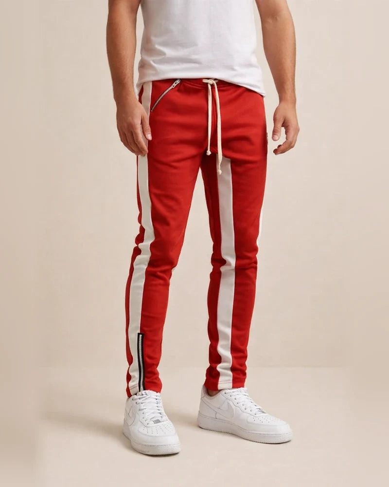 Men's Athletic Pants Joggers Trousers Casual Pants Pocket Drawstring Elastic Waist Plain Comfort Outdoor Daily Going out Cotton Blend Fashion Streetwear Red Grey | JRSEE:ad78063a-fb9b-423f-b183-9f7da589aa57