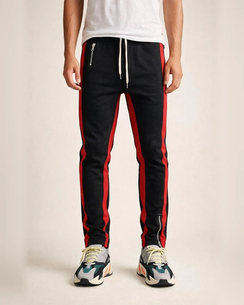 Men's Athletic Pants Joggers Trousers Casual Pants Pocket Drawstring Elastic Waist Plain Comfort Outdoor Daily Going out Cotton Blend Fashion Streetwear Red Grey | JRSEE:daa7a806-029b-418d-9aed-1ee84c8a5bd7