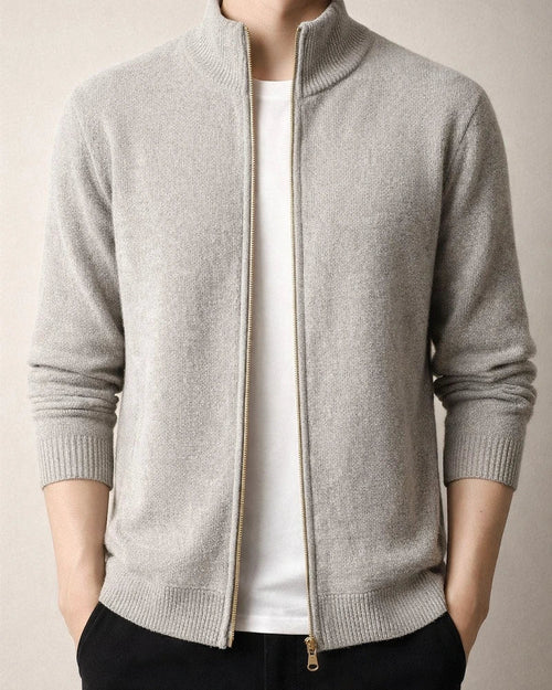 Men's Autumn and Winter Knitted Cardigan Casual Stand Up Collar Sweater Jacket Zipper Sweater | JRSEE:c29187c9-027d-4b5d-bbb9-458892b642cb