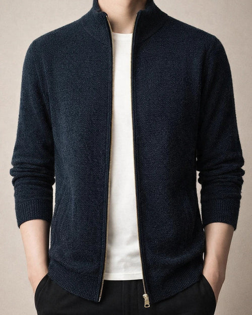 Men's Autumn and Winter Knitted Cardigan Casual Stand Up Collar Sweater Jacket Zipper Sweater | JRSEE:9346615c-5262-431b-b5d0-d5d41a1e8164