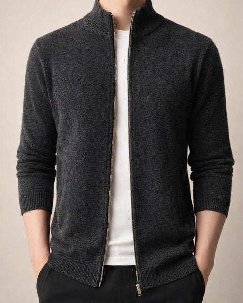 Men's Autumn and Winter Knitted Cardigan Casual Stand Up Collar Sweater Jacket Zipper Sweater | JRSEE:54a0b62a-c7ce-48da-9ed1-42cfaf724135