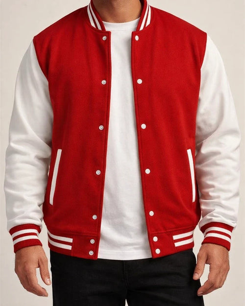 Men's Baseball Jacket Trend Solid Color Collision Color Sweater Casual Versatile Men's Loose Stand-up Collar Coat Teenage Cardigan | JRSEE:640d07c3-bf7a-4cc5-a474-e57c53dadd9e