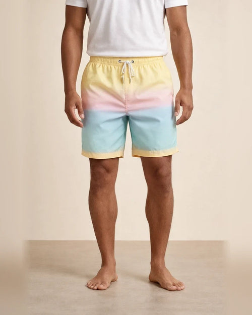 Men's Board Shorts Swim Shorts Swim Trunks Summer Shorts Beach Shorts Drawstring with Mesh Lining Elastic Waist Gradient Graphic Prints Quick Dry Short Casual Daily Holiday Boho Hawaiian Gradient | JRSEE:3c291a36-9f7c-4559-abe4-2f1adca73ad5