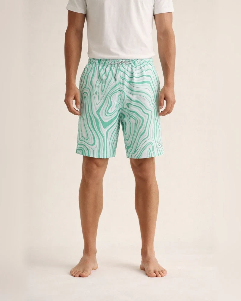 Men's Board Shorts Swim Shorts Swim Trunks Summer Shorts Beach Shorts Drawstring with Mesh Lining Elastic Waist Gradient Graphic Prints Quick Dry Short Casual Daily Holiday Boho Hawaiian Gradient | JRSEE:6beabcc8-8b9b-4a3a-90c9-8dfeb61cc689
