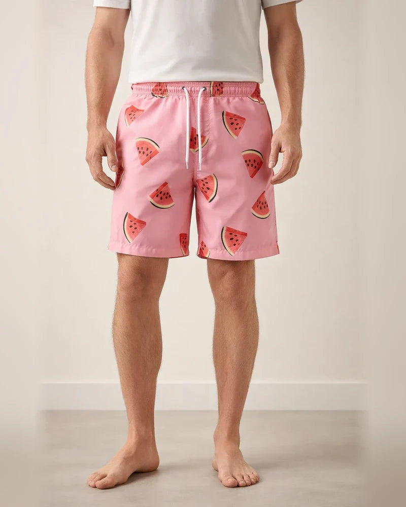 Men's Board Shorts Swim Shorts Swim Trunks Summer Shorts Beach Shorts Drawstring with Mesh Lining Elastic Waist Gradient Graphic Prints Quick Dry Short Casual Daily Holiday Boho Hawaiian Gradient | JRSEE:aaaf4b97-d3a2-426b-8609-f2676d34e46d