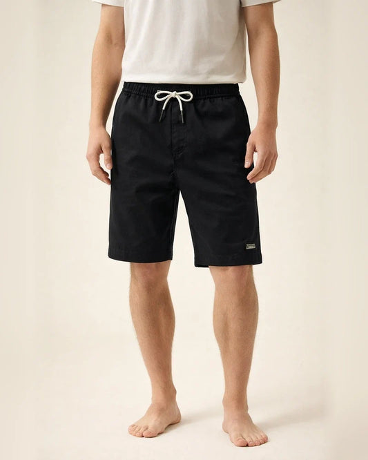 Men's Board Shorts Swim Trunks Beach Shorts Casual Shorts Drawstring Elastic Waist Solid Colored Outdoor Sports Knee Length Daily Leisure Sports Cotton Casual / Sporty Athleisure Black White | JRSEE:7afabe8a-0319-474e-aa7a-61e7400970d5