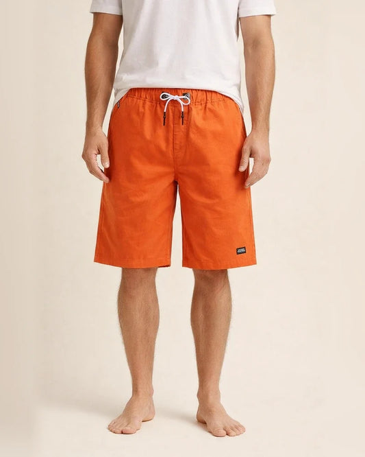 Men's Board Shorts Swim Trunks Beach Shorts Casual Shorts Drawstring Elastic Waist Solid Colored Outdoor Sports Knee Length Daily Leisure Sports Cotton Casual / Sporty Athleisure Black White | JRSEE:c01f302b-5378-40bb-86cf-43017796eeaa