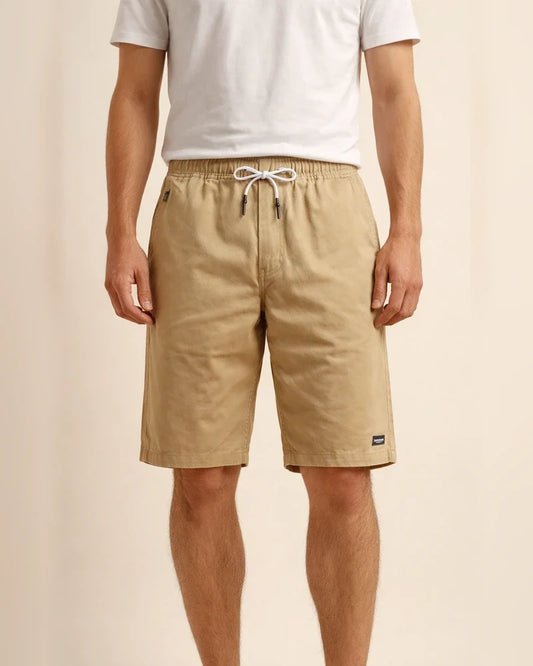 Men's Board Shorts Swim Trunks Beach Shorts Casual Shorts Drawstring Elastic Waist Solid Colored Outdoor Sports Knee Length Daily Leisure Sports Cotton Casual / Sporty Athleisure Black White | JRSEE:8bff6ca0-8e97-413b-ba25-45015743d12a
