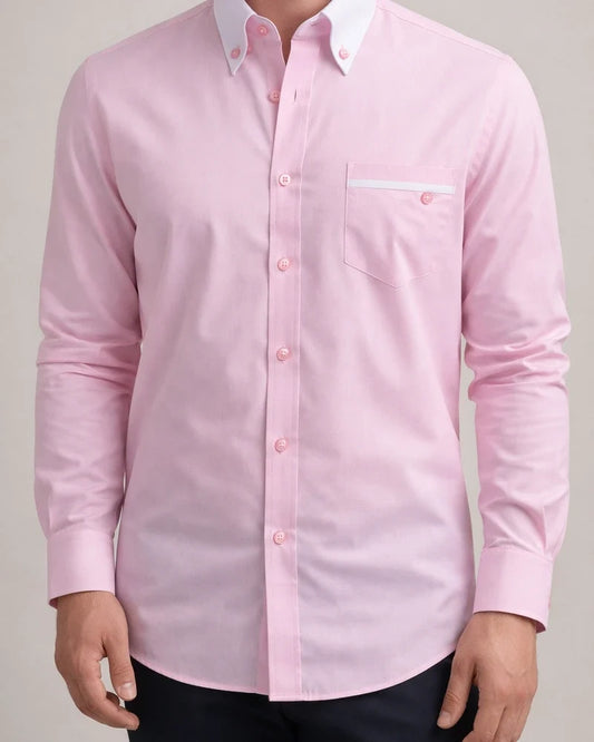 Men's Business Long-sleeved Shirt Korean Version of The Plaid Casual Slim Non-iron Thin Section Men's Solid Color Shirt | JRSEE:0401acfc-0b29-4843-aba8-3096aaf48135