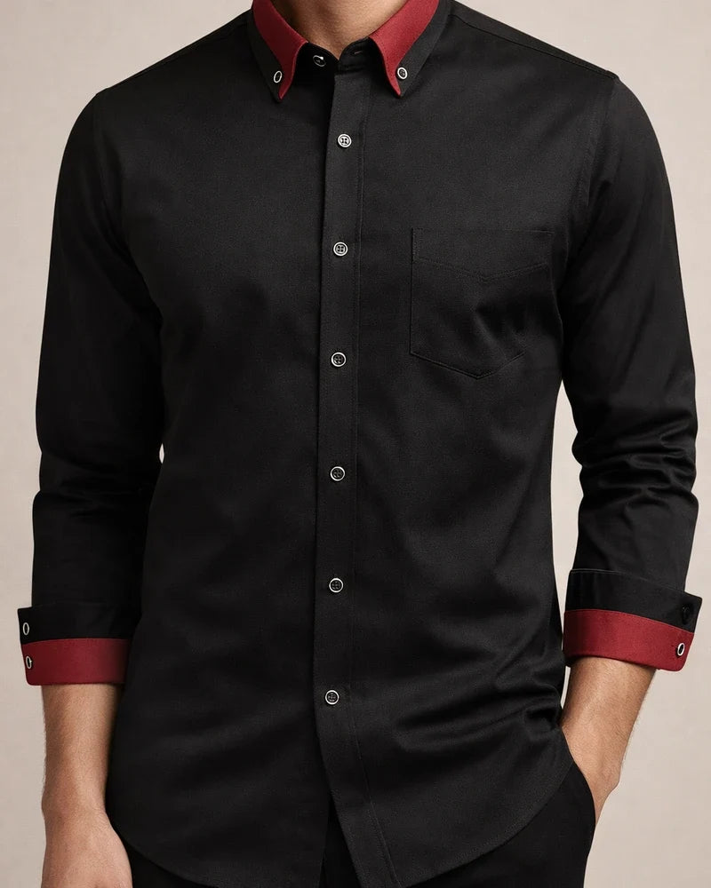 Men's Business Shirts Long-sleeved Men's Solid Color Shirts Formal Business Shirts | JRSEE:8c0c44ef-5420-4e81-95c0-37829cfa6f9d