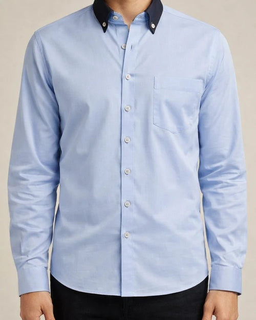 Men's Business Shirts Long-sleeved Men's Solid Color Shirts Formal Business Shirts | JRSEE:fcd807c6-5c8d-4c08-a1f0-b16d3b8093e7