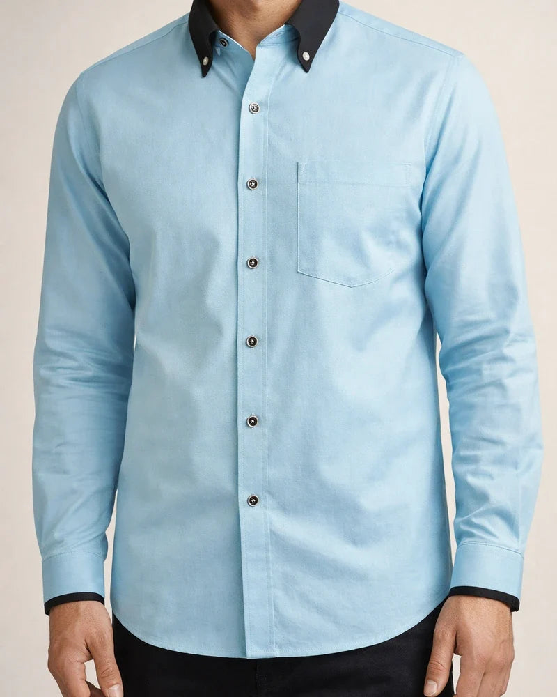Men's Business Shirts Long-sleeved Men's Solid Color Shirts Formal Business Shirts | JRSEE:14d47af7-03ba-4a1f-a6fa-39b31cc9e05d