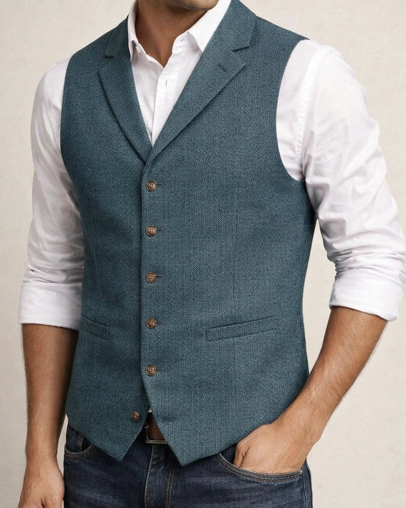 Men's Business Suit Vest Fashion British Retro Herringbone Undershirt Casual Workwear Slim Vest | JRSEE:c4ebd4dd-02fb-4079-afb3-28999c2afb6f