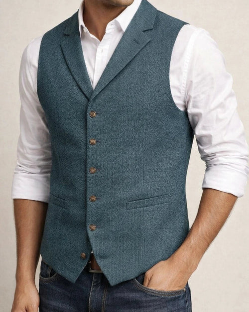 Men's Business Suit Vest Fashion British Retro Herringbone Undershirt Casual Workwear Slim Vest | JRSEE:c4ebd4dd-02fb-4079-afb3-28999c2afb6f
