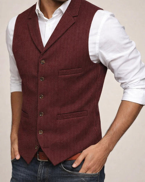 Men's Business Suit Vest Fashion British Retro Herringbone Undershirt Casual Workwear Slim Vest | JRSEE:4cf2c6bd-f746-4c28-9858-30a361ac46ac