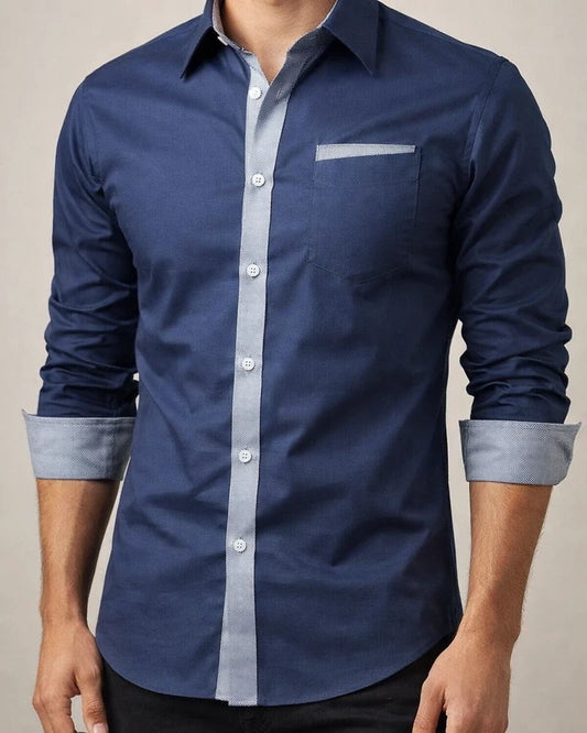 Men's Button Up Shirt Dress Shirt Collared Shirt Black White Red Long Sleeve Plain Collar Spring Fall Wedding Work Clothing Apparel | JRSEE:b7731776-a598-484d-a9e6-6c5658e074de