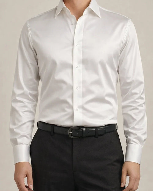 Men's Button Up Shirt Dress Shirt Collared Shirt Prom Shirt Satin Silk Shirt Black White Red Long Sleeve Plain Turndown Spring, Fall, Winter, Summer Wedding Party Clothing Apparel Button-Down | JRSEE:72a55042-4151-4c57-8104-4f8a64fb1248