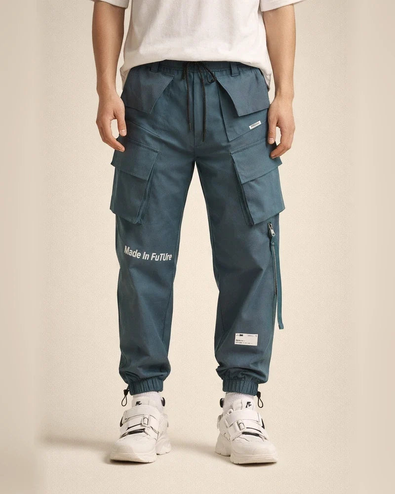 Men's Cargo Pants Cargo Trousers Joggers Trousers Techwear Drawstring Elastic Waist Flap Pocket Plain Breathable Soft Casual Daily Fashion Streetwear Black Blue | JRSEE:63848ae0-a48a-4d54-a559-5771937dfef7